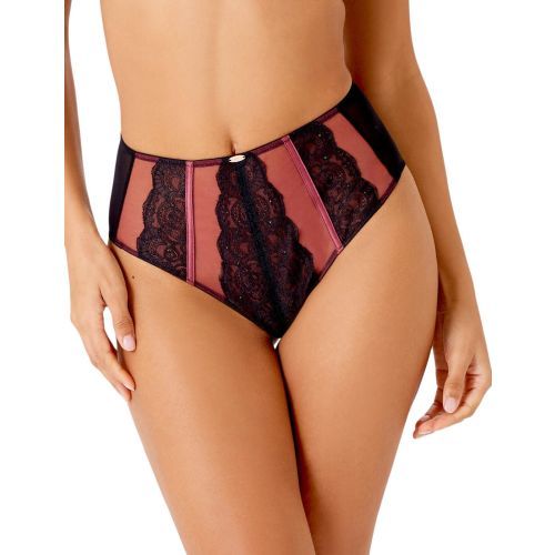Gossard VIP Confession Deep Brief - Burgundy/Black
