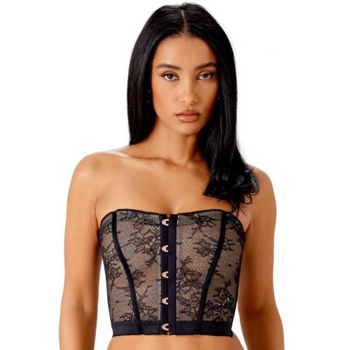 Gossard VIP Retrolution Corset Top - Black