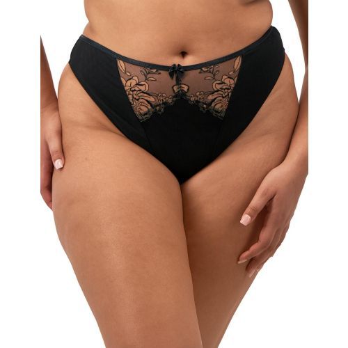 Elomi Teagan Thong - Black/Almond