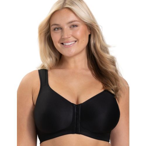 Miss Mary Of Sweden Keep Fresh Front Fastening Bra - Black