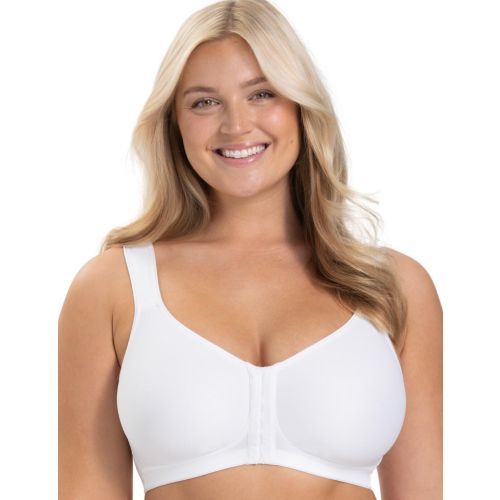 Miss Mary Of Sweden Keep Fresh Front Fastening Bra - White