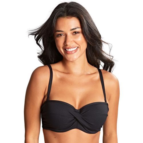 Panache Spirit Ella Twist Bandeau Bikini Top - Black