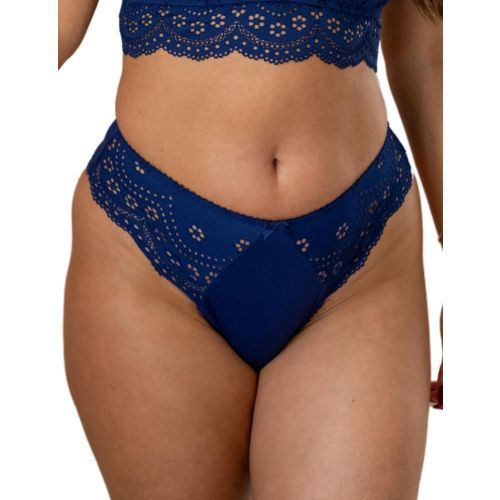 Pour Moi Swoon High Waist Brief - Navy