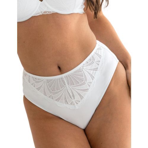 Pour Moi New Romance High Waist Brief - White