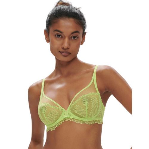 Simone Perele Canopee Plunging Underwired Bra - Lime