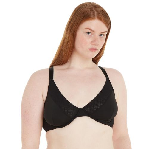 Tommy Hilfiger TH Monogram Triangle Bra - Black