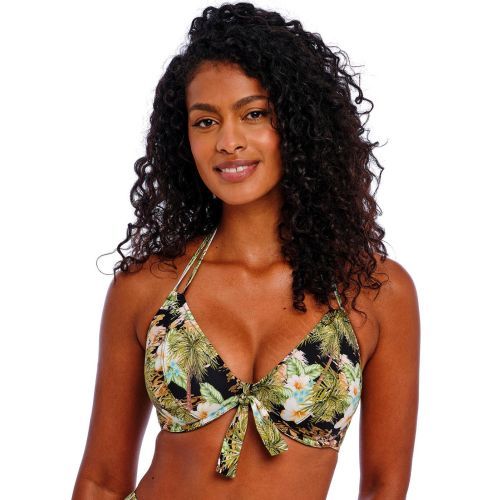 Freya Bahama Shores Halter Bikini Top - Black