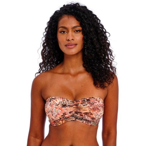 Freya Desert Cat Bandeau Bikini Top - Sunset