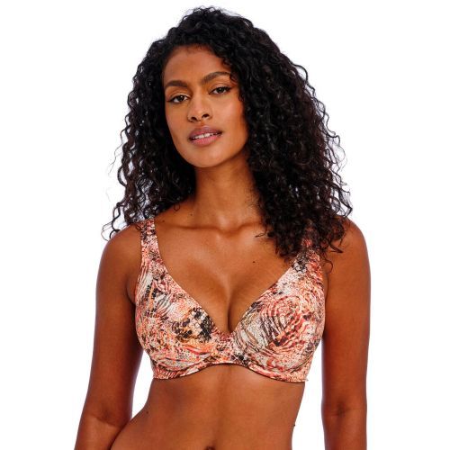 Freya Desert Cat High Apex Bikini Top - Sunset