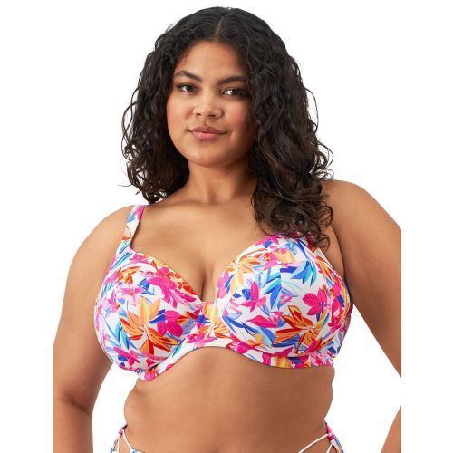 Elomi Savaneta Plunge Bikini Top - White