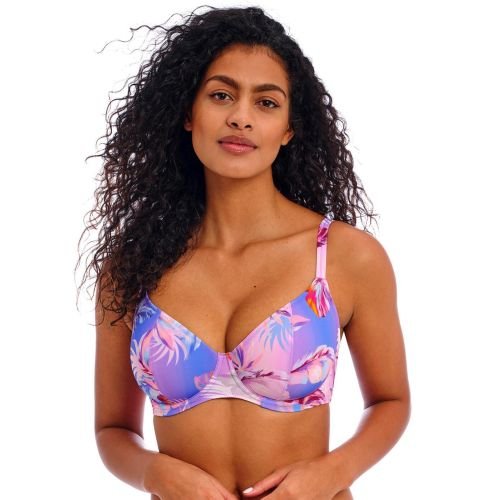 Freya Miami Sunset Plunge Bikini Top - Cassis