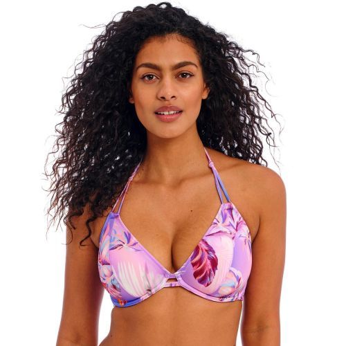 Freya Miami Sunset Halter Bikini Top - Cassis