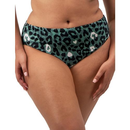 Elomi Jungle Bay Mid Rise Bikini Brief - Olive