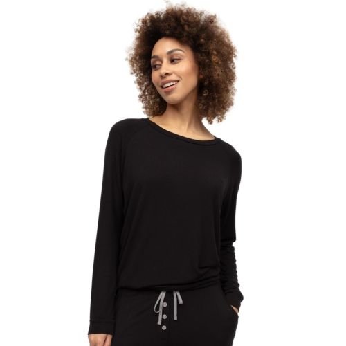 Cyberjammies Parker Slouch Jersey Pyjama Top - Black
