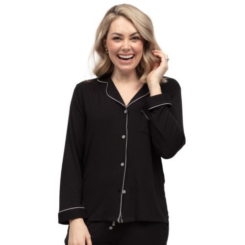Cyberjammies Parker Revere Jersey Pyjama Top - Black