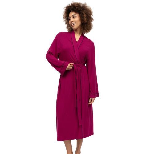 Cyberjammies Penelope Long Dressing Gown - Berry