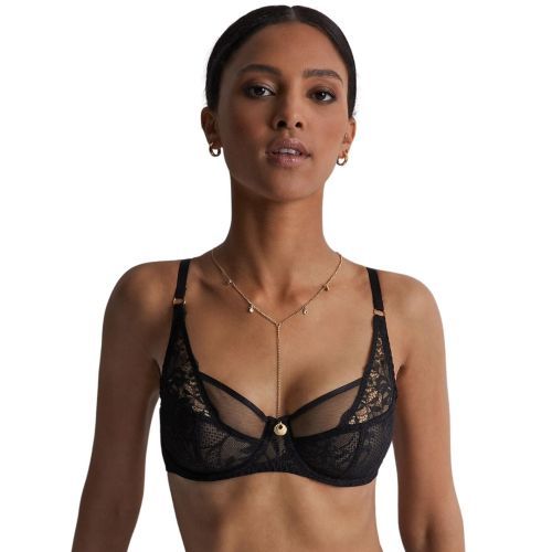 Aubade Gold Pleasure Scarf Bra - Black Light