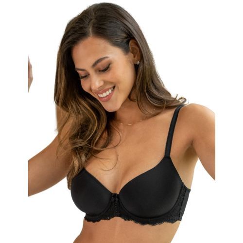 Pour Moi Fleur Padded Balcony Bra - Black