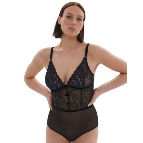 Simone Perele Scenario Bodysuit - Black