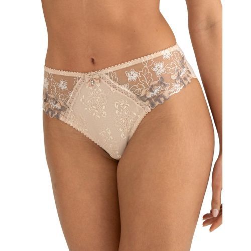 Pour Moi Sofia Lace Embroidered Brief - Latte
