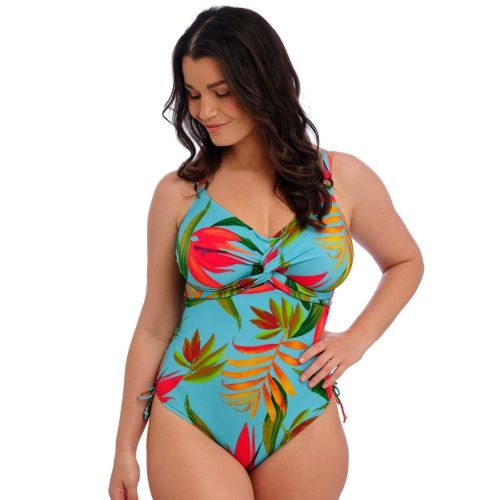 Fantasie Pichola Adjustable Twist Front Swimsuit - Aqua