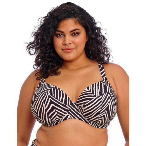 Elomi Fiji Falls Plunge Bikini Top - Black