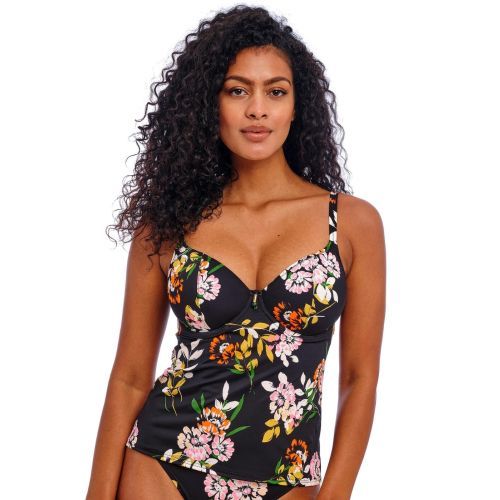 Freya Twilight Soul Plunge Tankini Top - Black