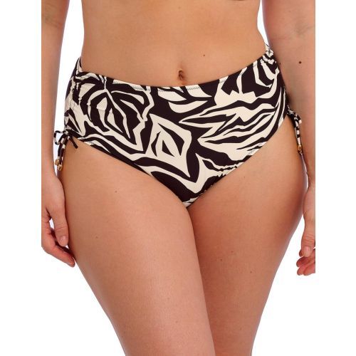 Fantasie Aruba Nights High Waist Bikini Brief - Black and Cream