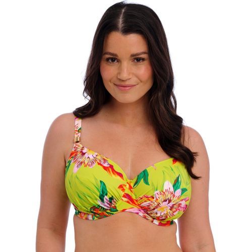 Fantasie Cala Macarella Underwired Gathered Full Cup Bikini Top - Zest