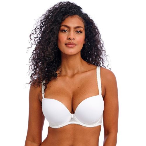 Freya Fascinate Underwired Moulded Plunge T Shirt Bra - White