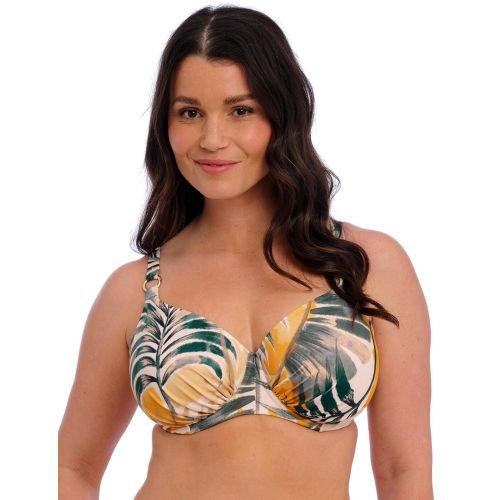 Fantasie Maya Bay Underwired Gathered Full Cup Bikini Top - Warm Sunset