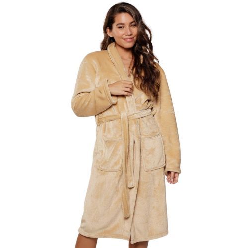 Lingadore Bathrobe Dressing Gown - Camel