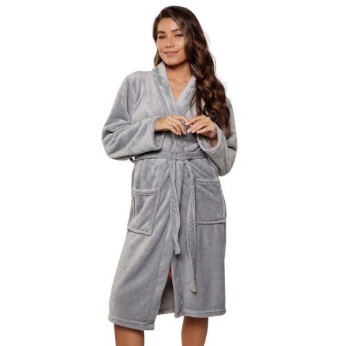 Lingadore Bathrobe Dressing Gown - Grey