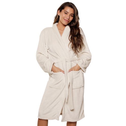 Lingadore Bathrobe Dressing Gown - Off White