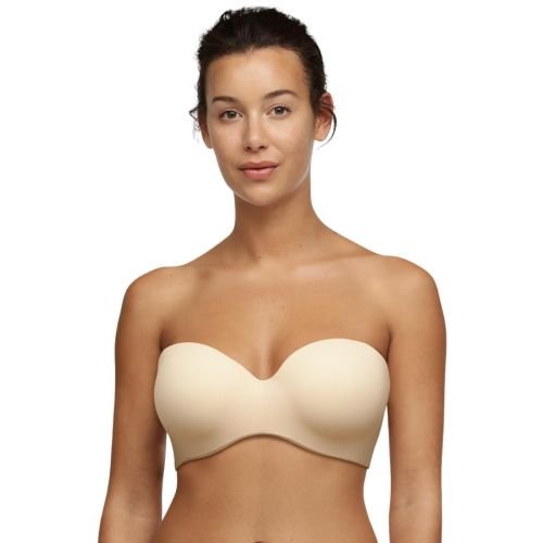 Chantelle Norah Bandeau Strapless T Shirt Bra - Dusky Pink