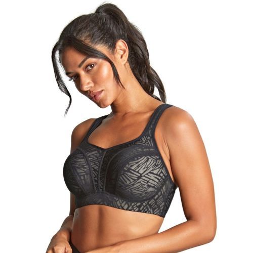 Panache Power Underwired Sports Bra - Black/Chalk