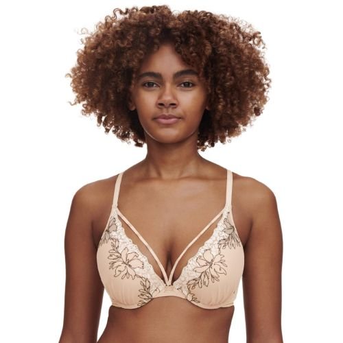 Chantelle Spice Push Up T Shirt Bra - Clay Nude