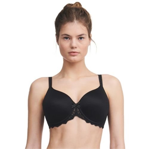 Chantelle Rive Gauche Covering T Shirt Bra - Black