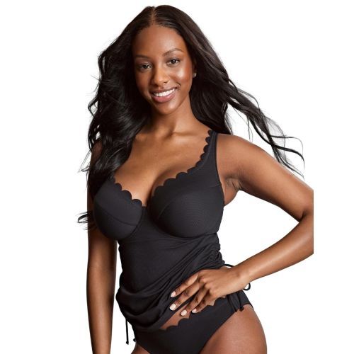 Panache Spirit Selena Plunge Tankini Top - Black