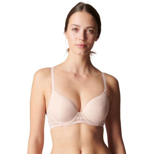Simone Perele Comete Spacer Plunge Bra - Rose Sand