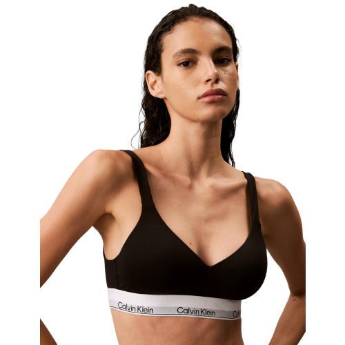 Calvin Klein Modern Cotton Lift Bralette - Black