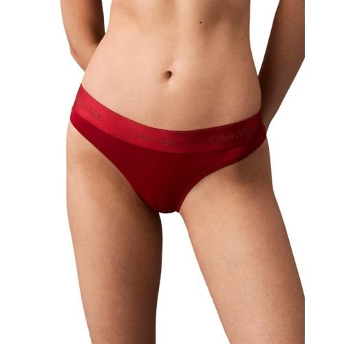 Calvin Klein Modern Cotton Holiday Thong - Juneberry