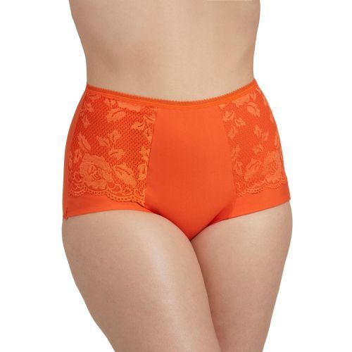 Miss Mary Of Sweden Lovely Lace Panty Girdle - Orange