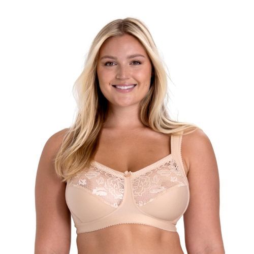 Miss Mary Of Sweden Lovely Lace Non Wired Support Bra - Beige