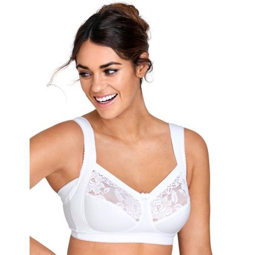Miss Mary Of Sweden Lovely Lace Non Wired Support Bra - White