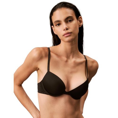 Calvin Klein CK Attraction Push Up Plunge Bra - Black
