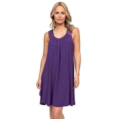 Cyberjammies Nora Rose Elsie Jersey Swing Nightdress - Purple