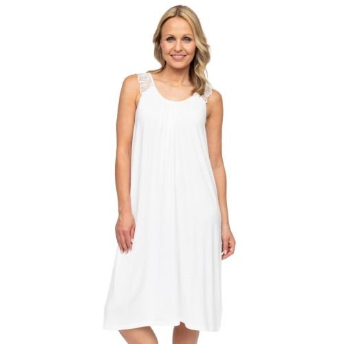 Cyberjammies Nora Rose Christina Jersey Short Nightdress - White
