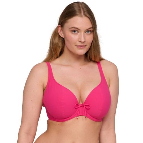 Prima Donna Swim Aswan Padded Plunge Bikini Top - Dragon Fruit