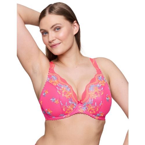 Prima Donna Cala Luna Half Padded Plunge Bra - Blogger Pink